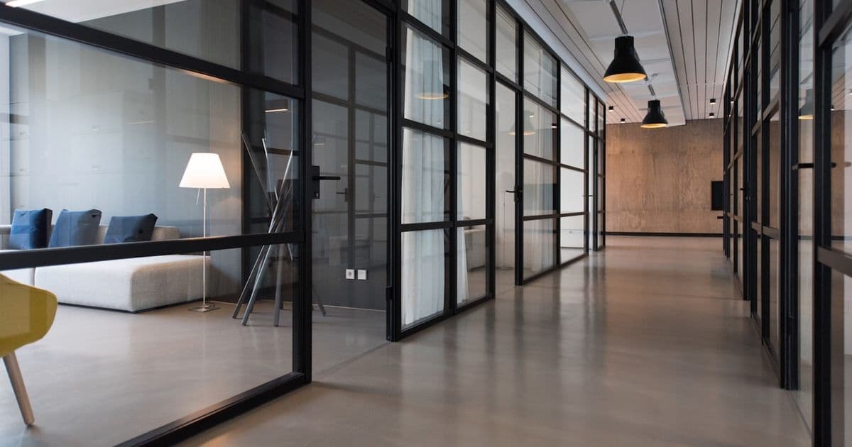 Modern office workspace for a new website project