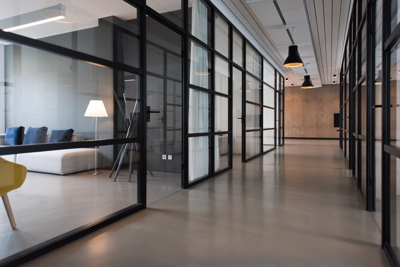 Modern office workspace for a new website project