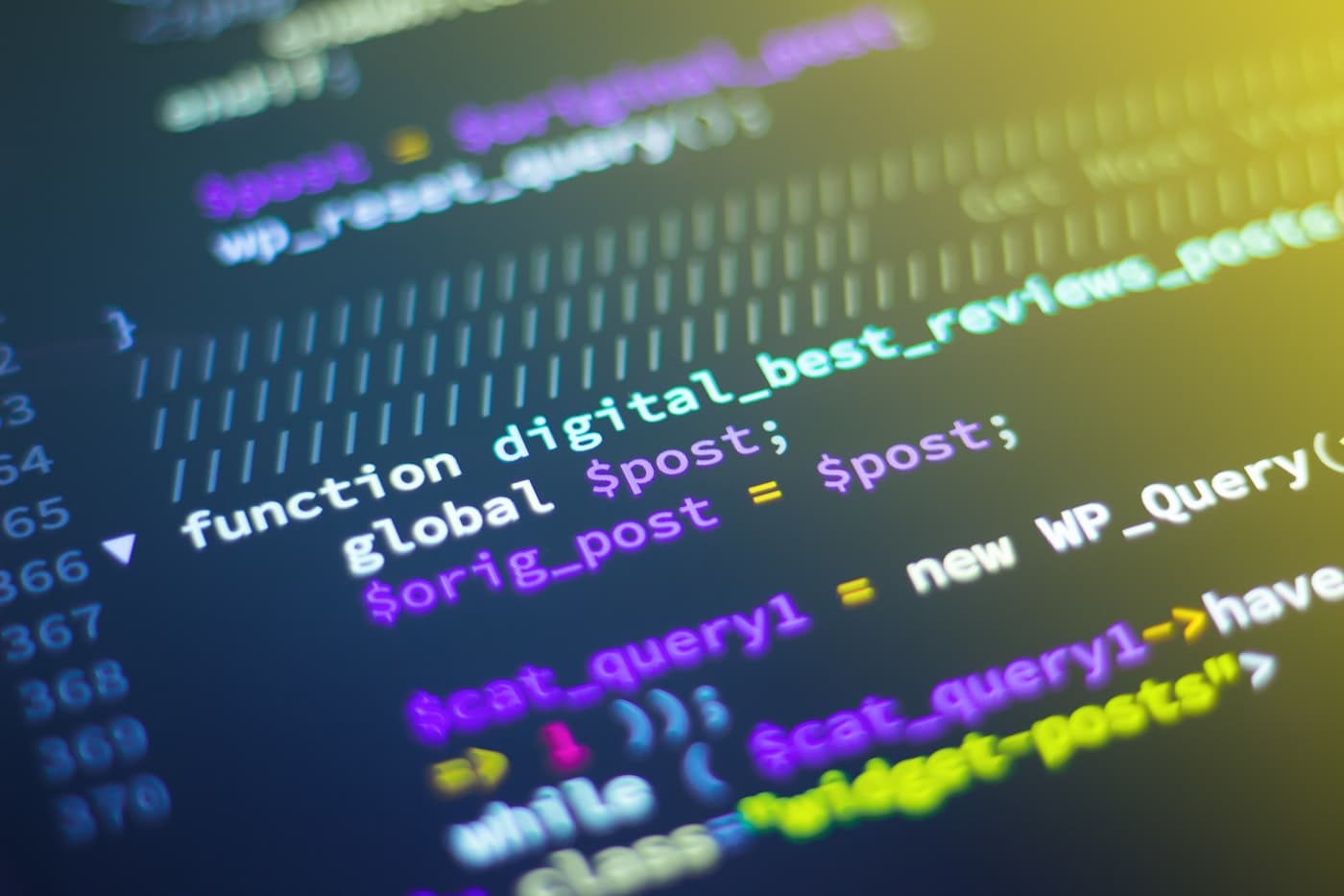 Secure software code on a developer screen