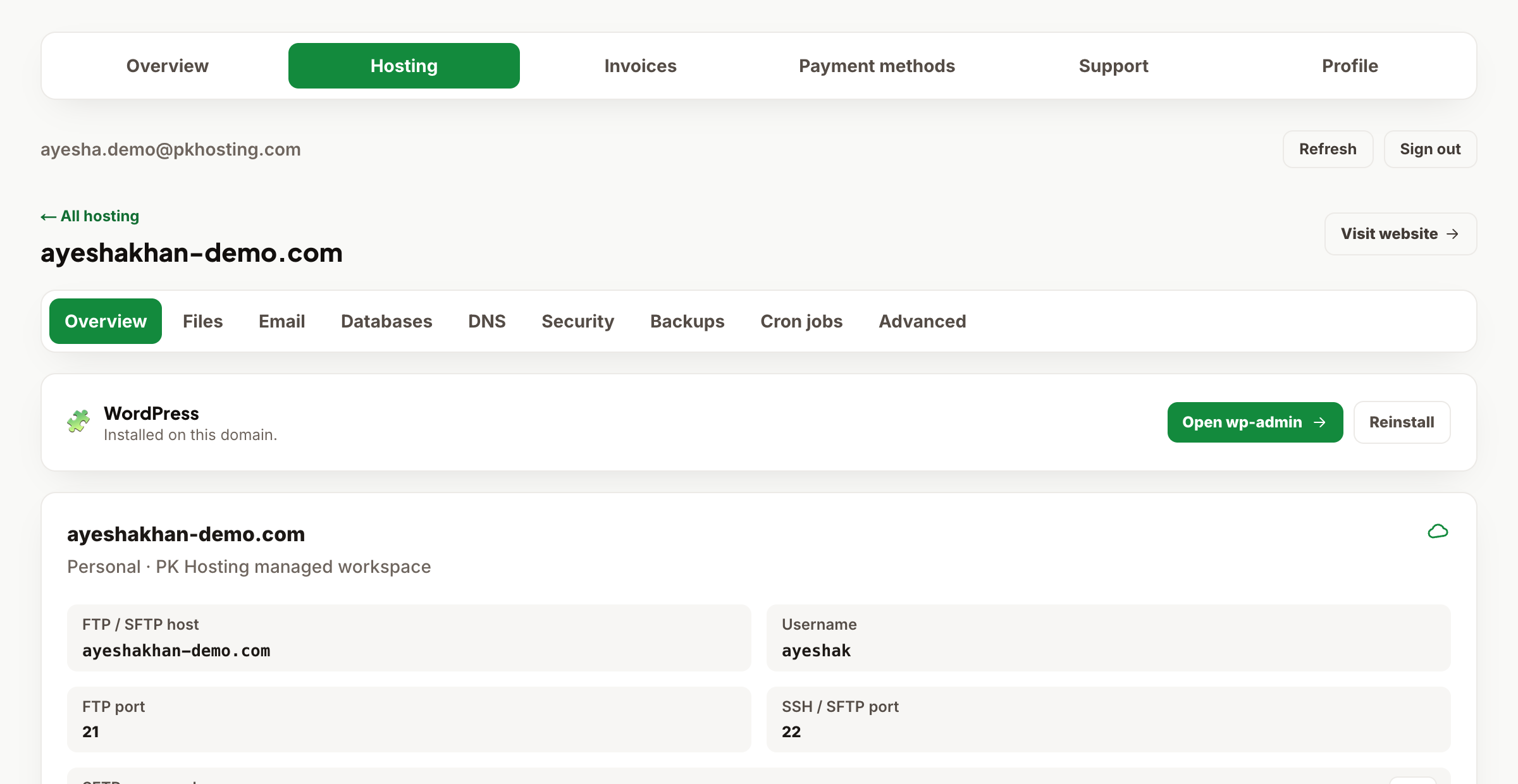 The one-click WordPress installer on your hosting Overview